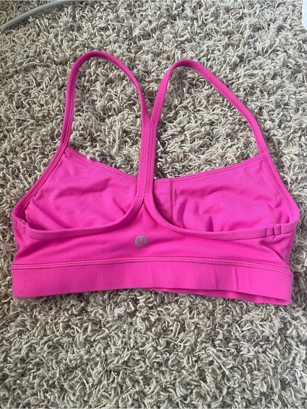 Lululemon flow y bra - power pink size 6